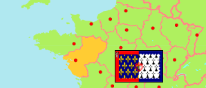 Pays de la Loire (Frankreich) Karte