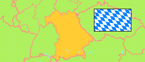 Bayern (Deutschland) Karte
