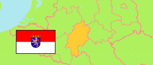 Hessen (Deutschland) Karte