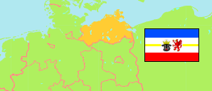 Mecklenburg-Vorpommern / Mecklenburg-Western Pomerania (Germany) Map