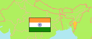 Mizorām (India) Map