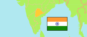 Telangana (Indien) Karte