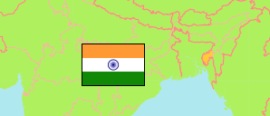 Tripura (Indien) Karte