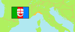 Liguria / Ligurien (Italien) Karte