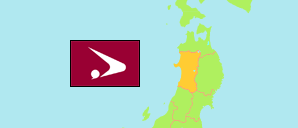 Akita (Japan) Map