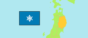 Iwate (Japan) Karte