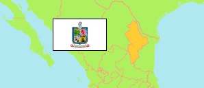 Nuevo León (Mexico) Map