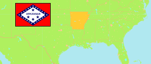 Arkansas (USA) Karte