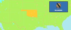 Oklahoma (USA) Karte