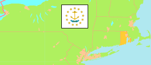 Rhode Island (USA) Karte